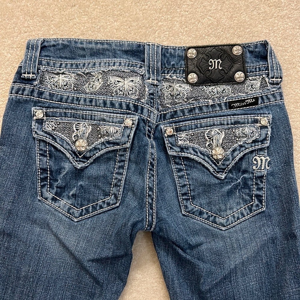 butterfly miss me boot cut jeans